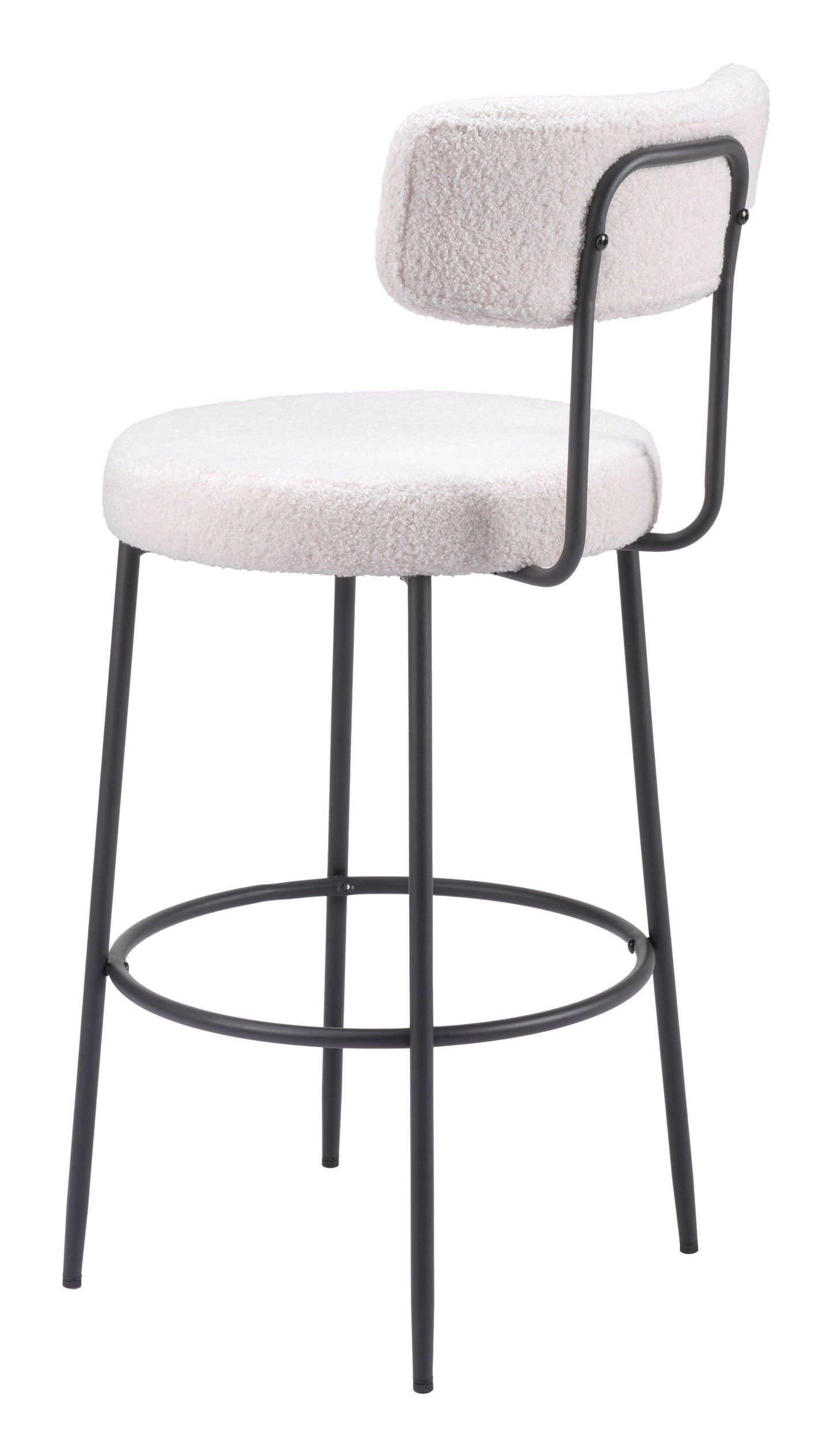 Blanca Barstool (Set of 2) Ivory - Disselt Designs
