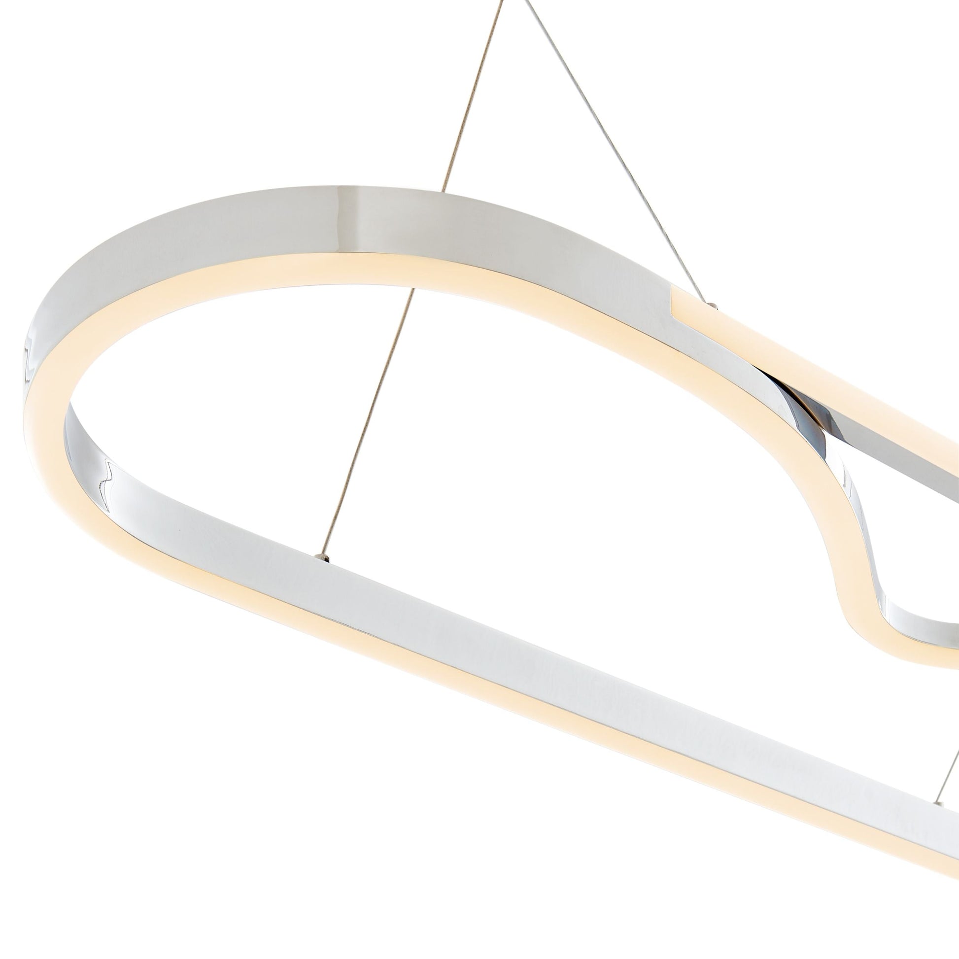 Minsk Single Rectangular Chandelier // Chrome - Disselt Designs