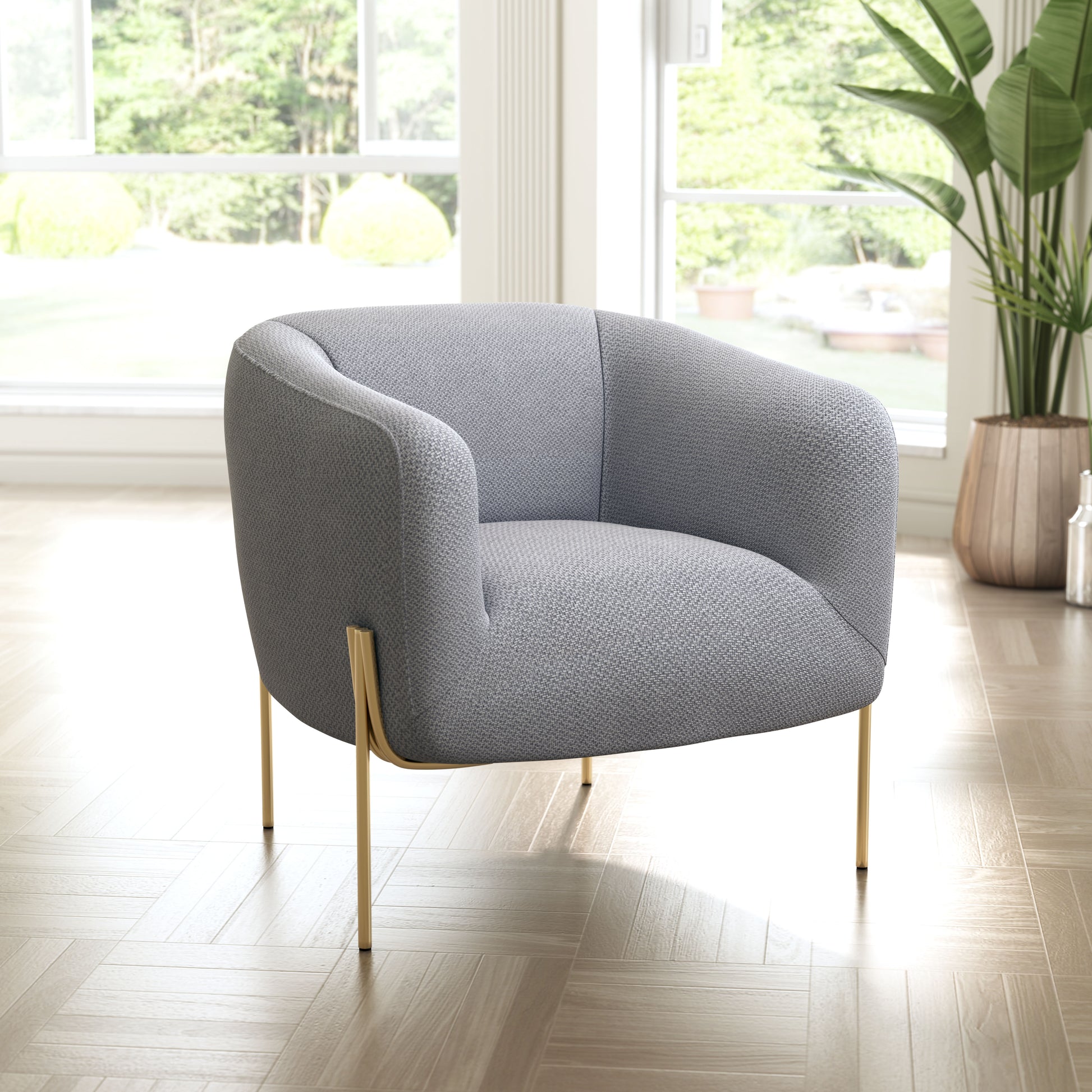 Micaela Armchair Gray - Disselt Designs