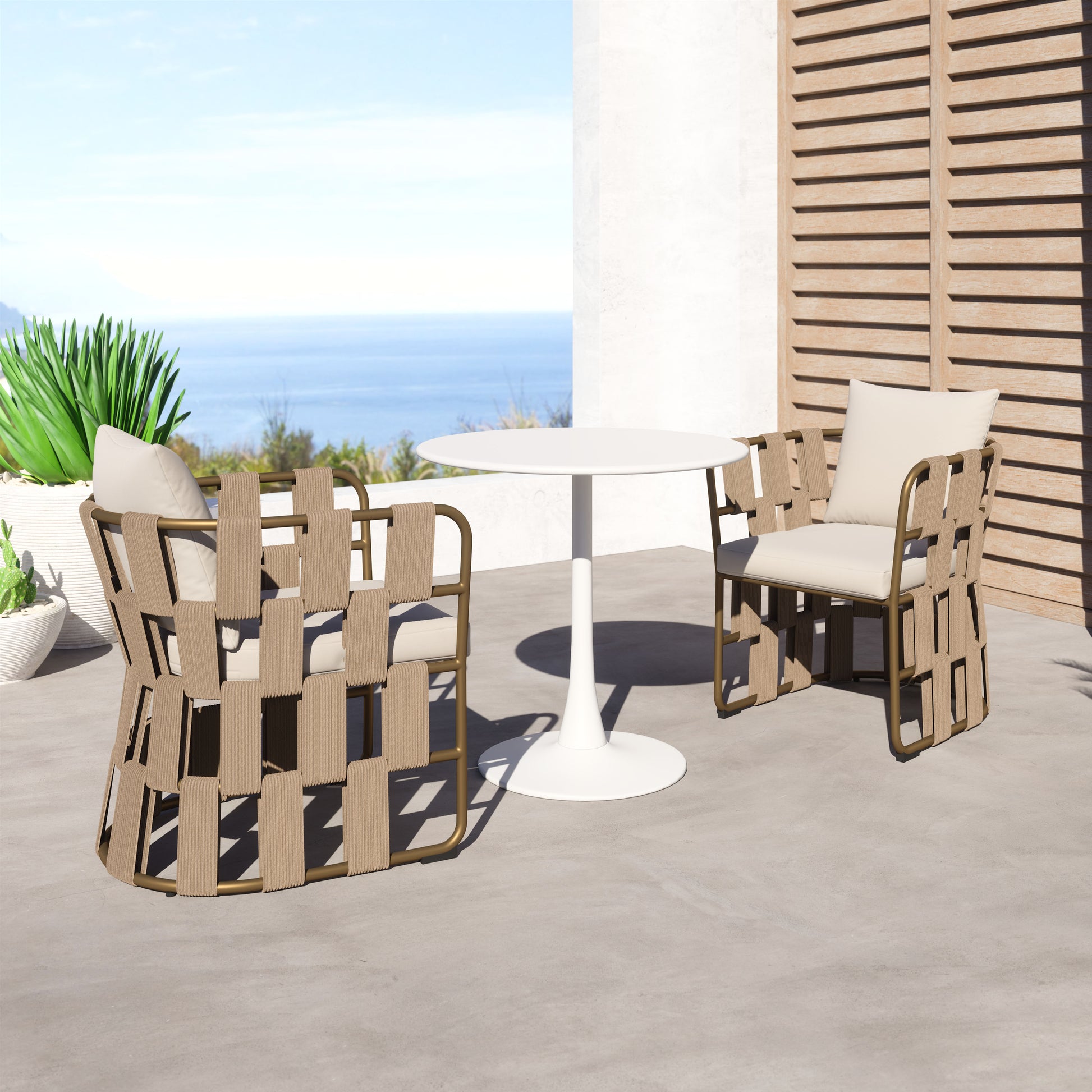 Quadrat Dining Chair White - Disselt Designs