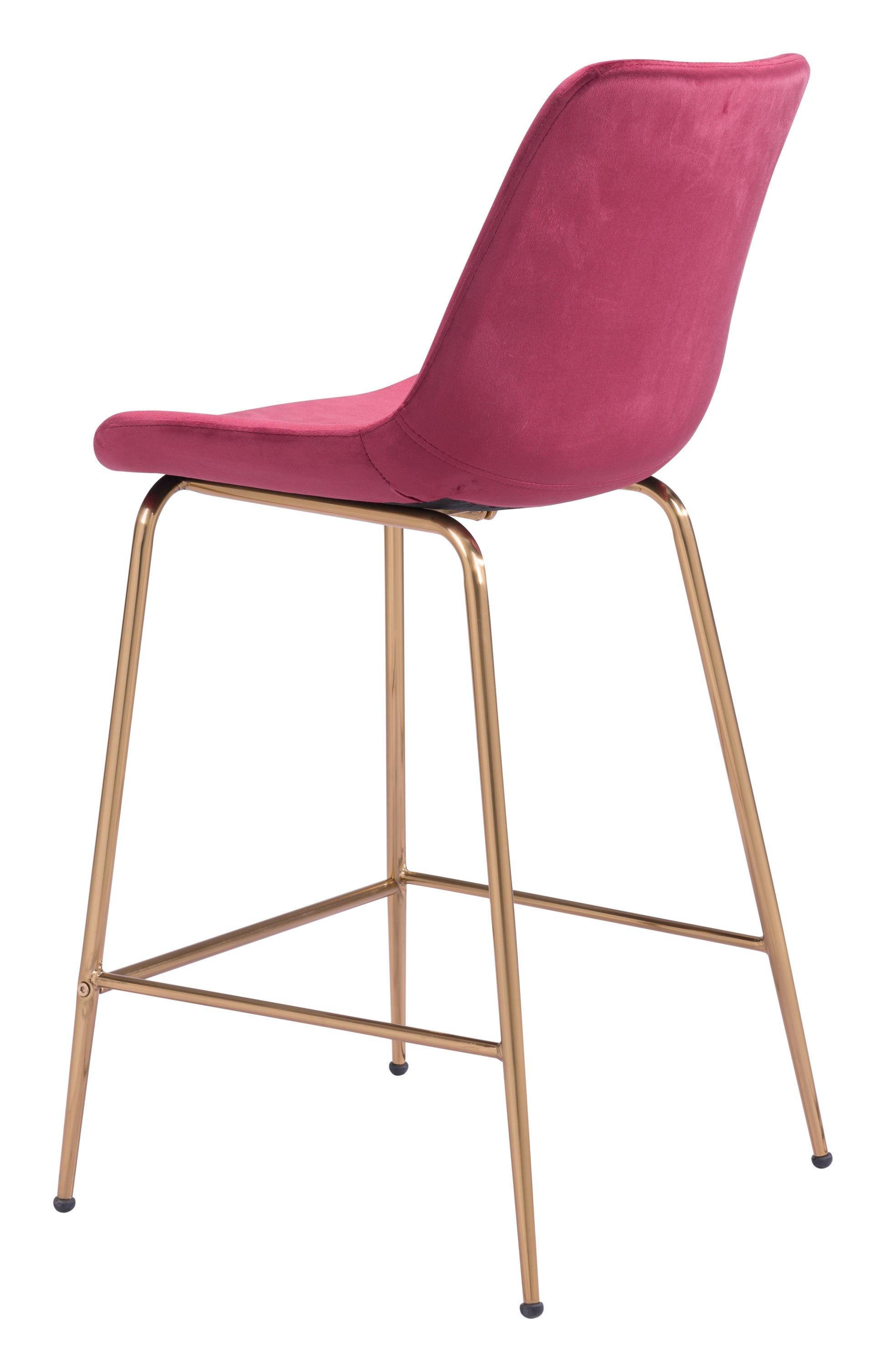 Tony Counter Stool Red & Gold - Disselt Designs