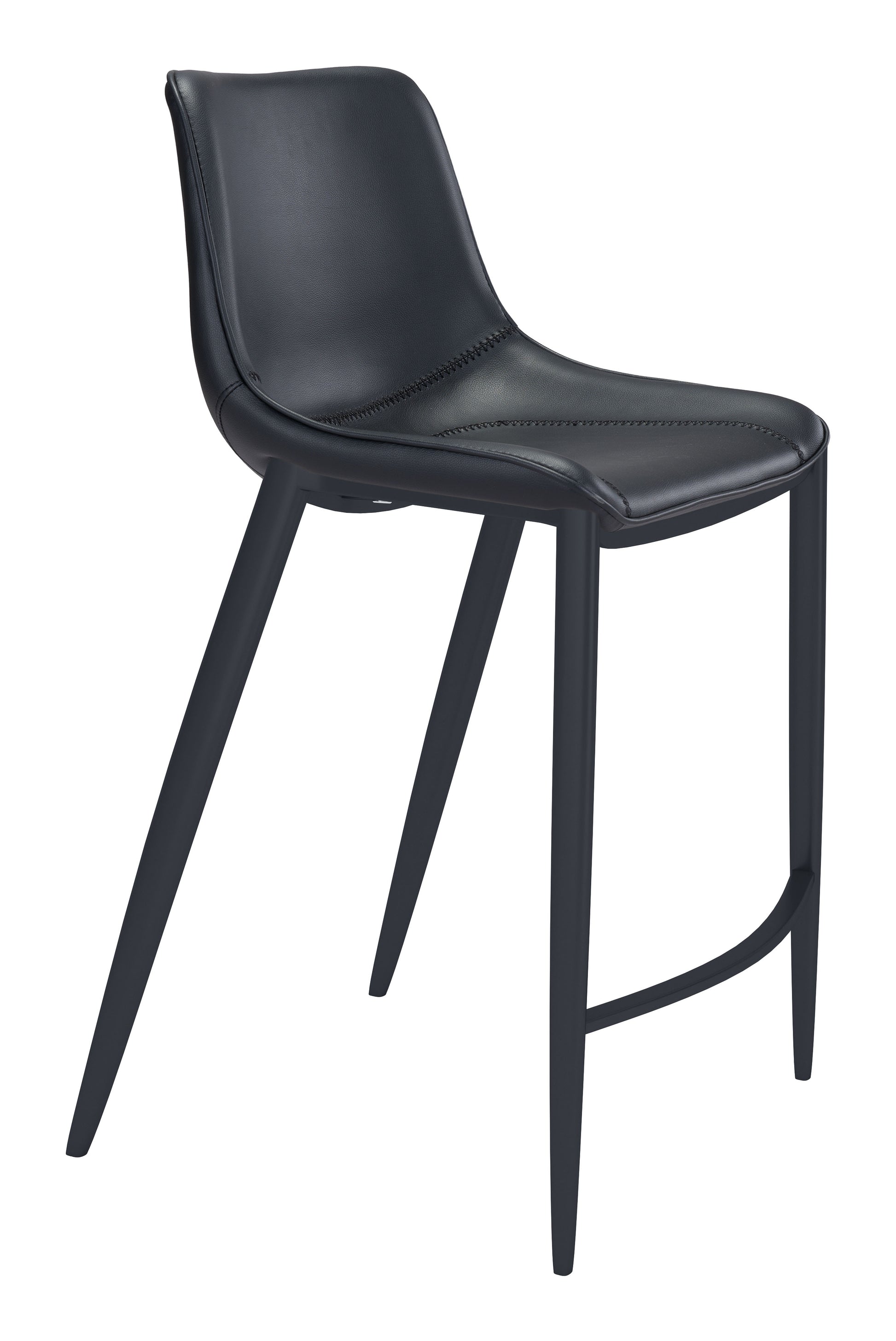 Magnus Barstool (Set of 2) Black - Disselt Designs