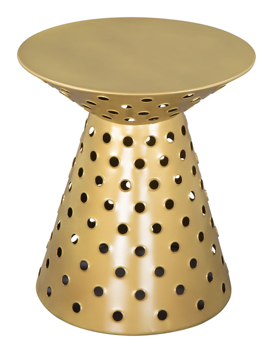 Proton Side Table Gold - Disselt Designs