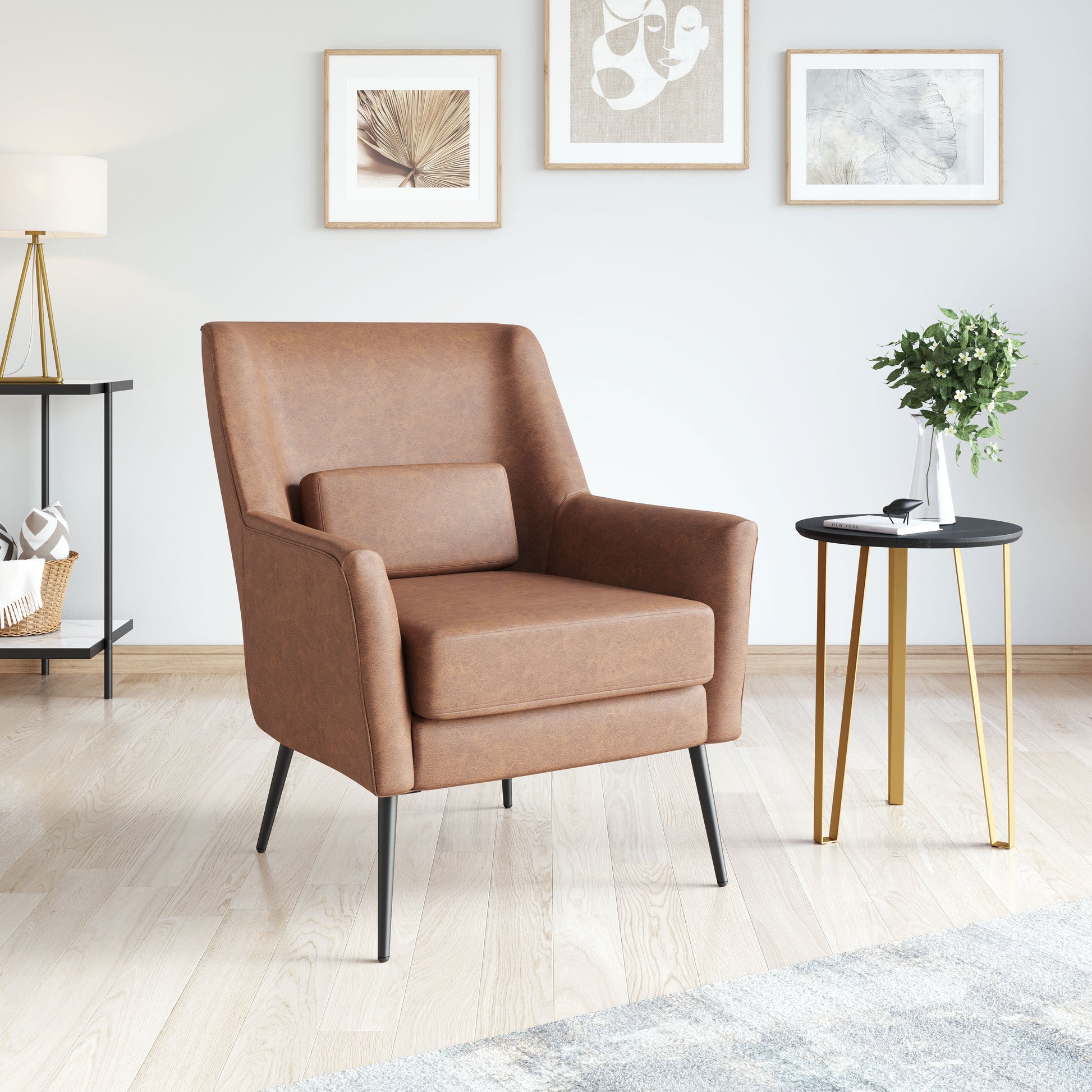 Ontario Accent Chair Vintage Brown - Disselt Designs