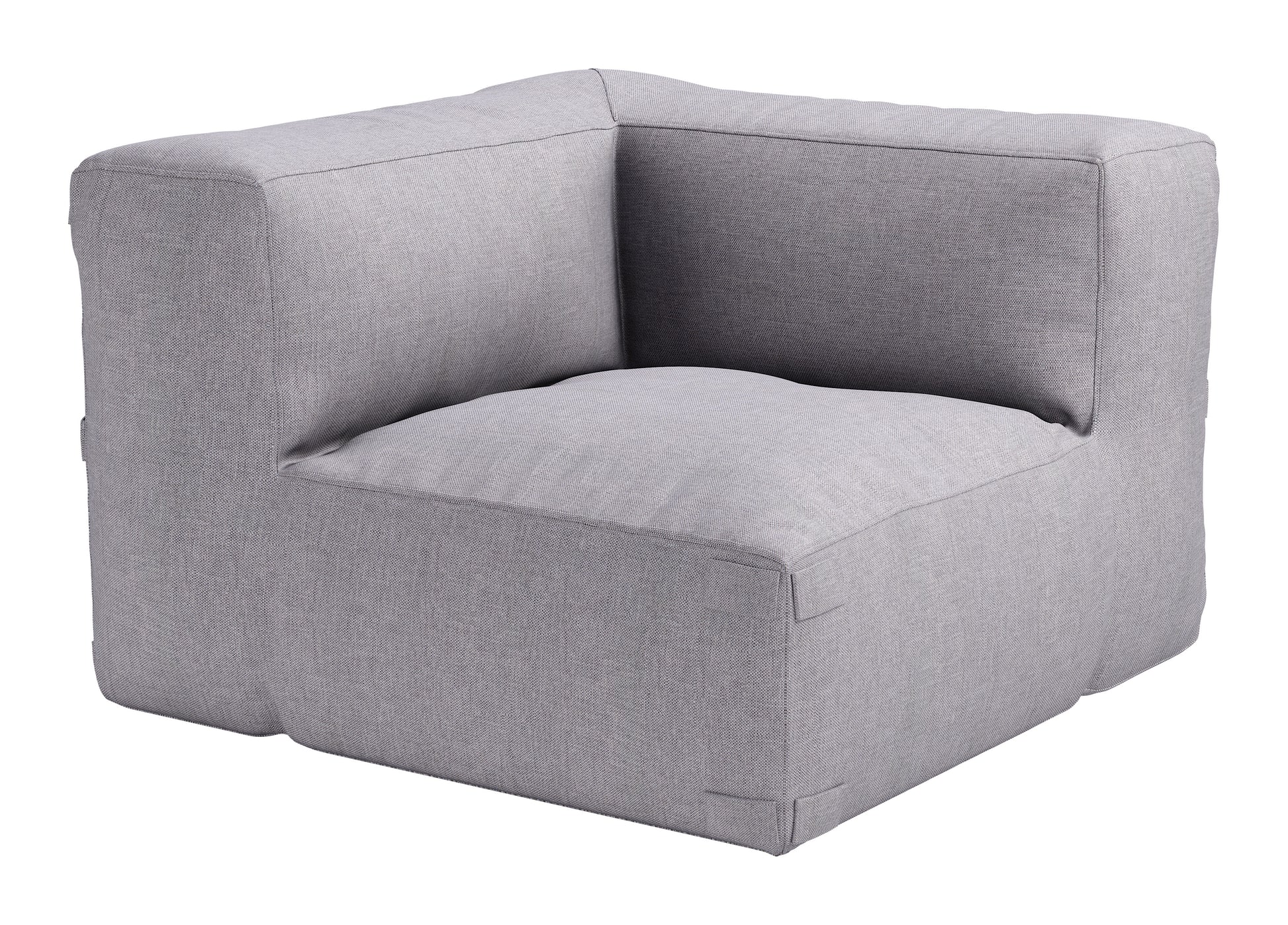 Luanda Corner Chair Gray - Disselt Designs