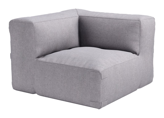 Luanda Corner Chair Gray - Disselt Designs