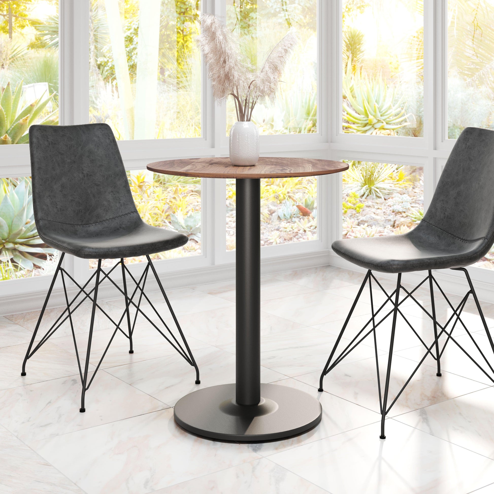 Alto Bistro Table Brown & Black - Disselt Designs
