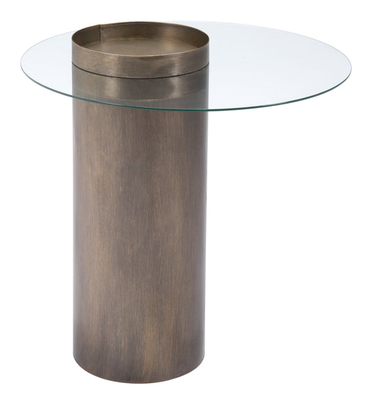 Emi End Table Antique Bronze - Disselt Designs