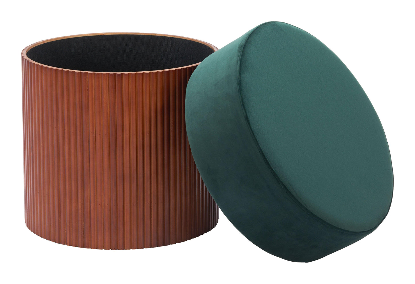 Boto Storage Ottoman Green - Disselt Designs