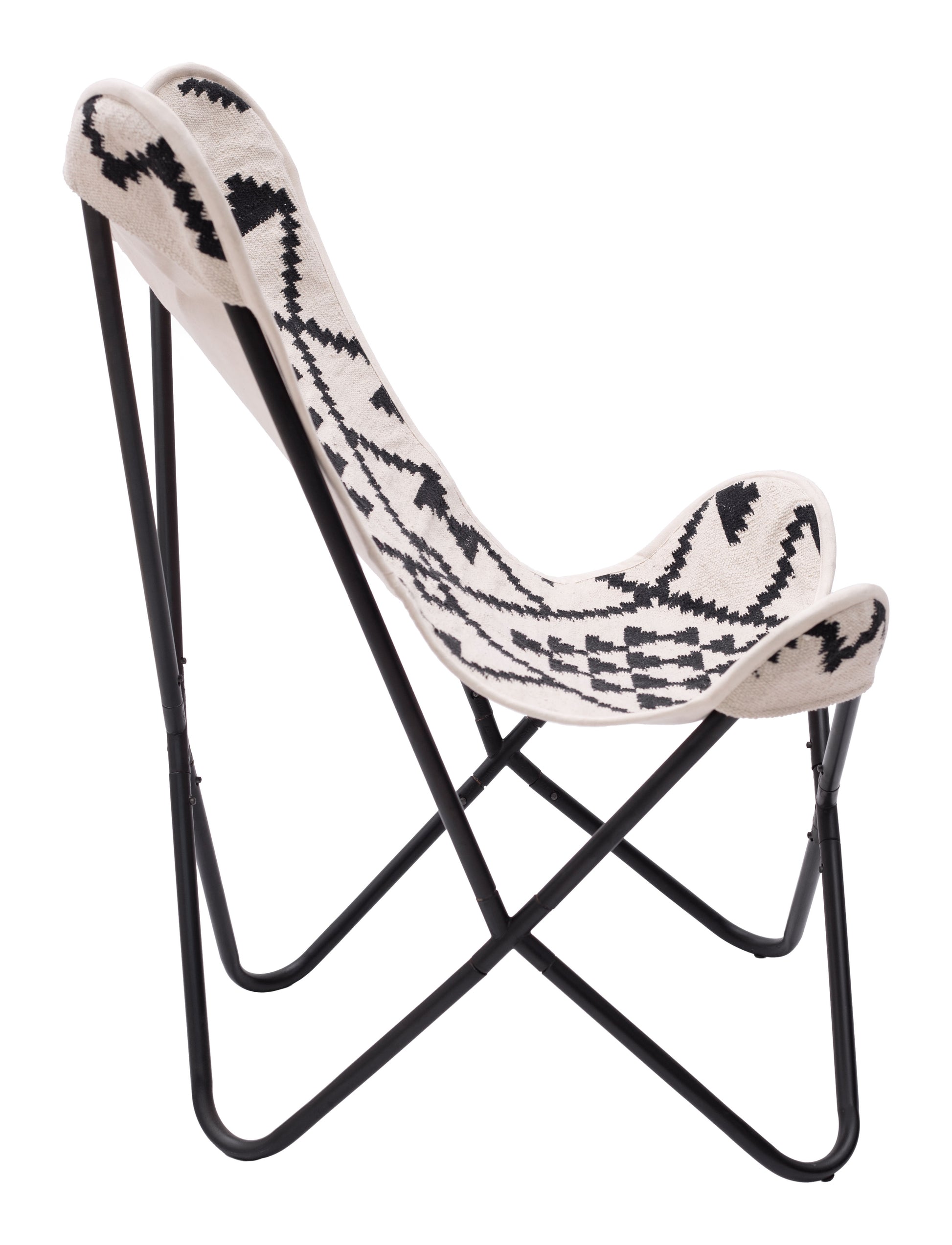 Rabat Accent Chair Beige & Black - Disselt Designs