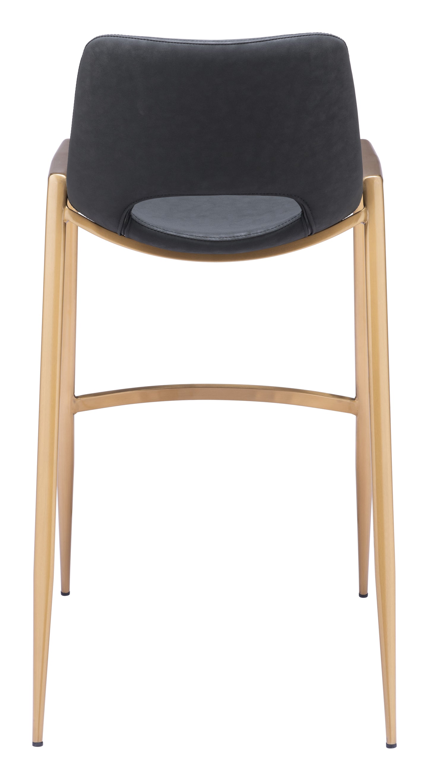 Desi Barstool (Set of 2) Black & Gold - Disselt Designs
