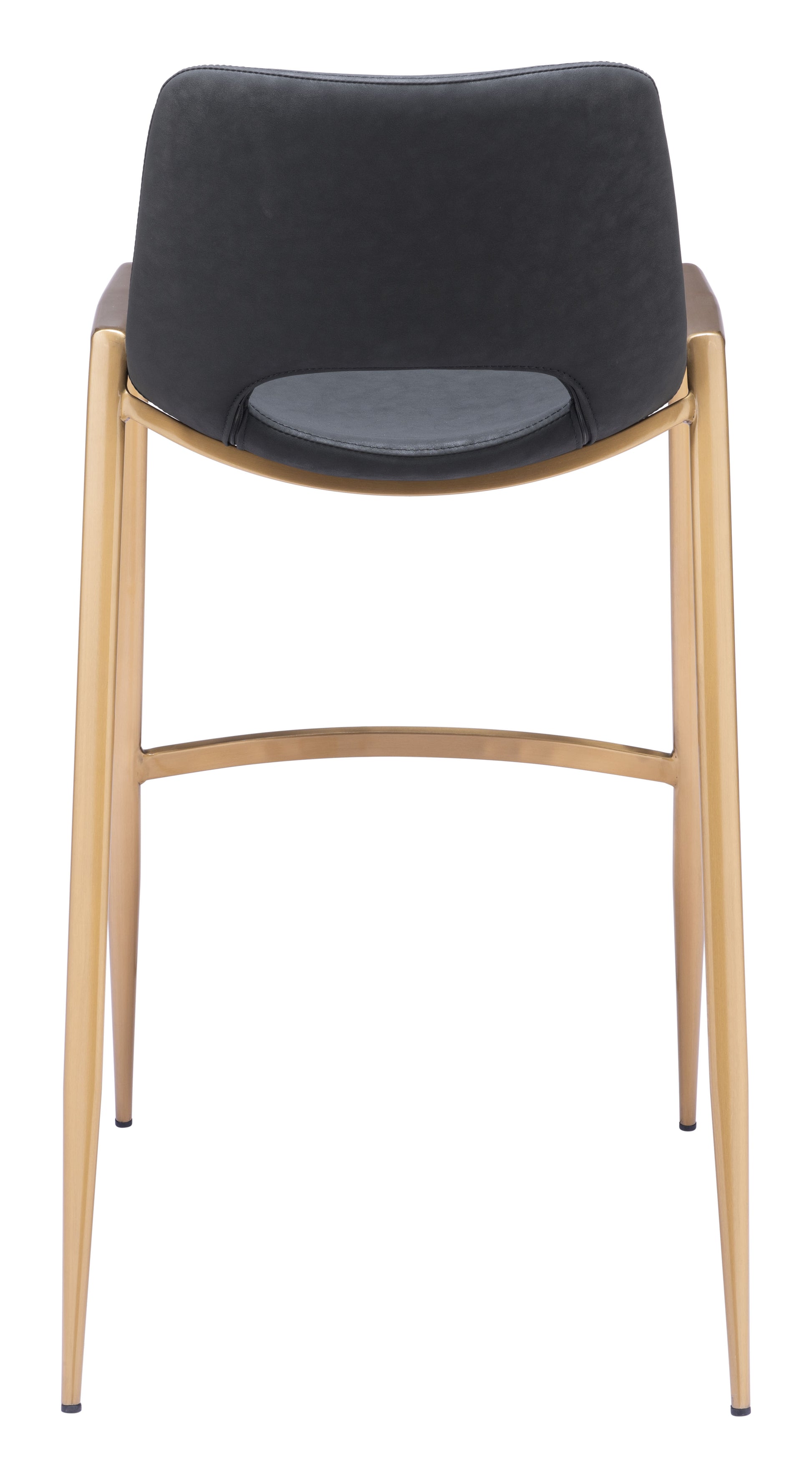 Desi Barstool (Set of 2) Black & Gold - Disselt Designs