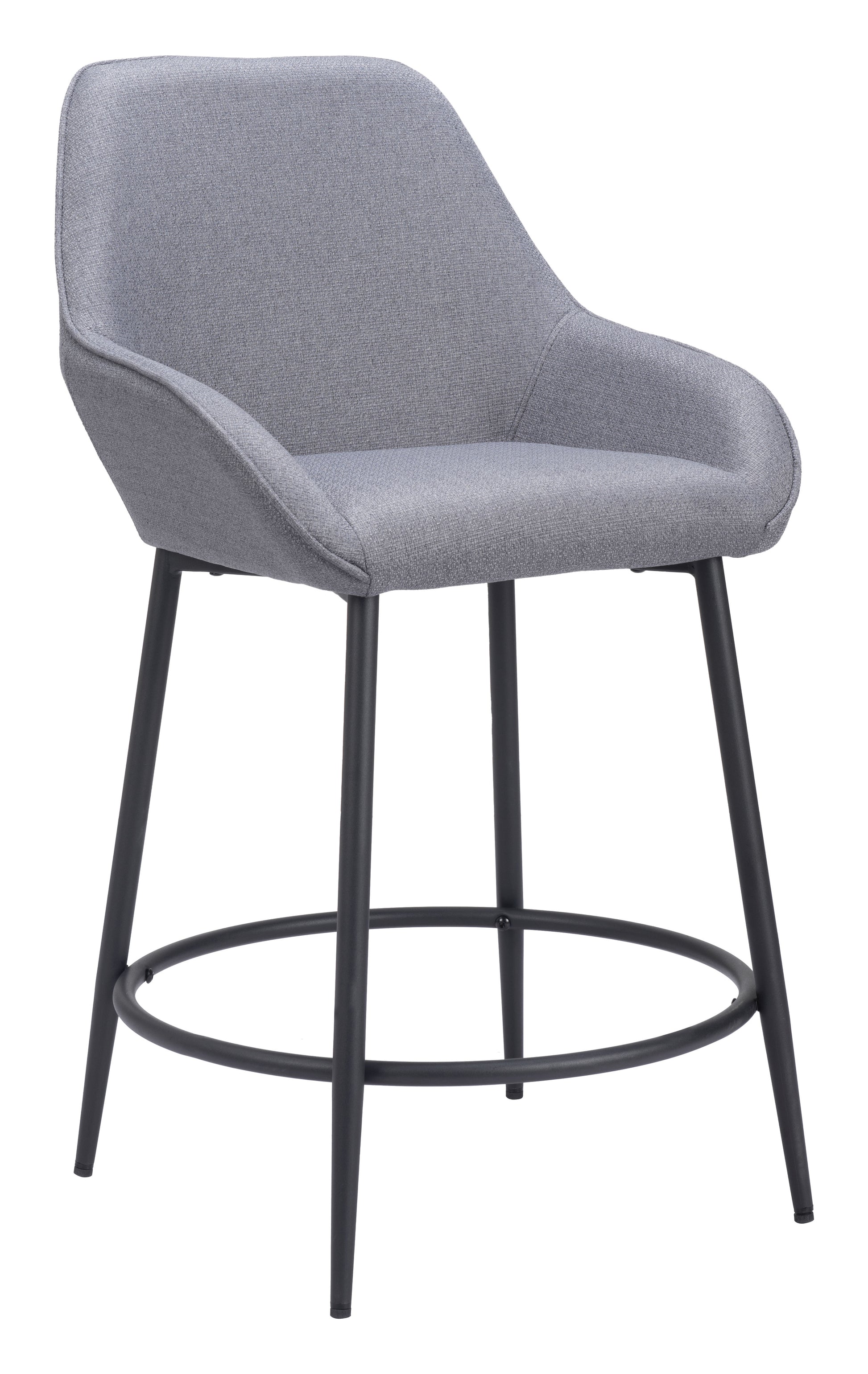 Vila Counter Stool (Set of 2) Gray - Disselt Designs