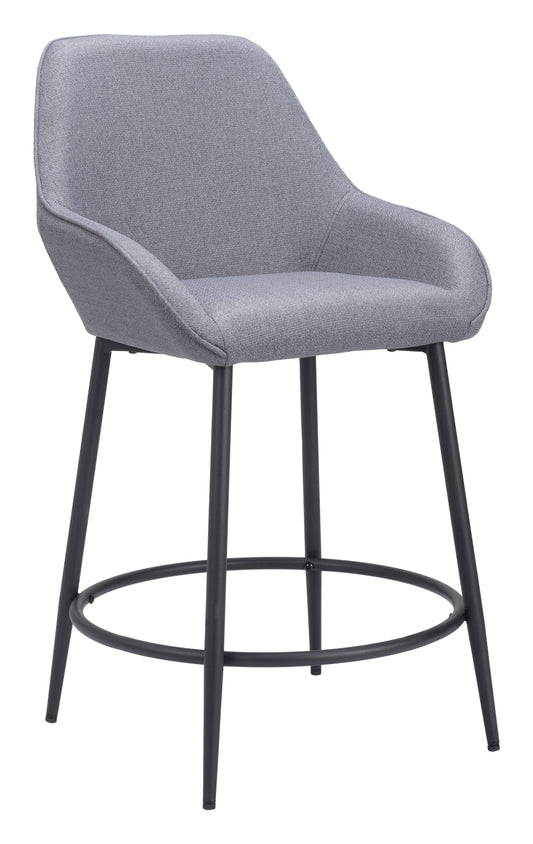 Vila Counter Stool (Set of 2) Gray - Disselt Designs