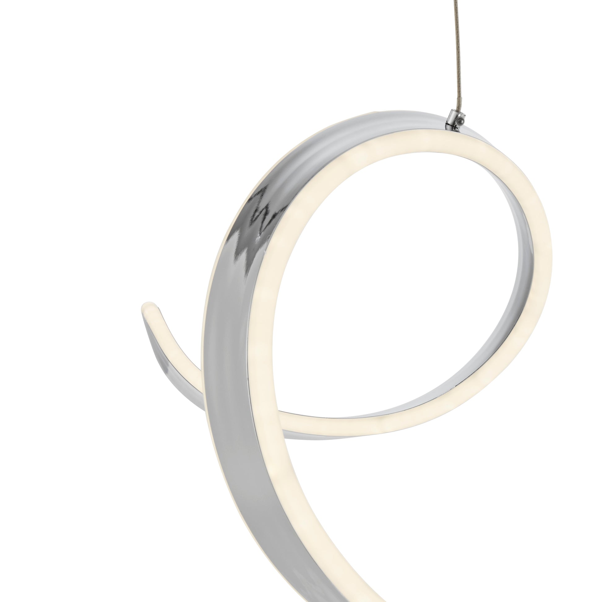 Copenhagen LED Chandelier // Chrome - Disselt Designs
