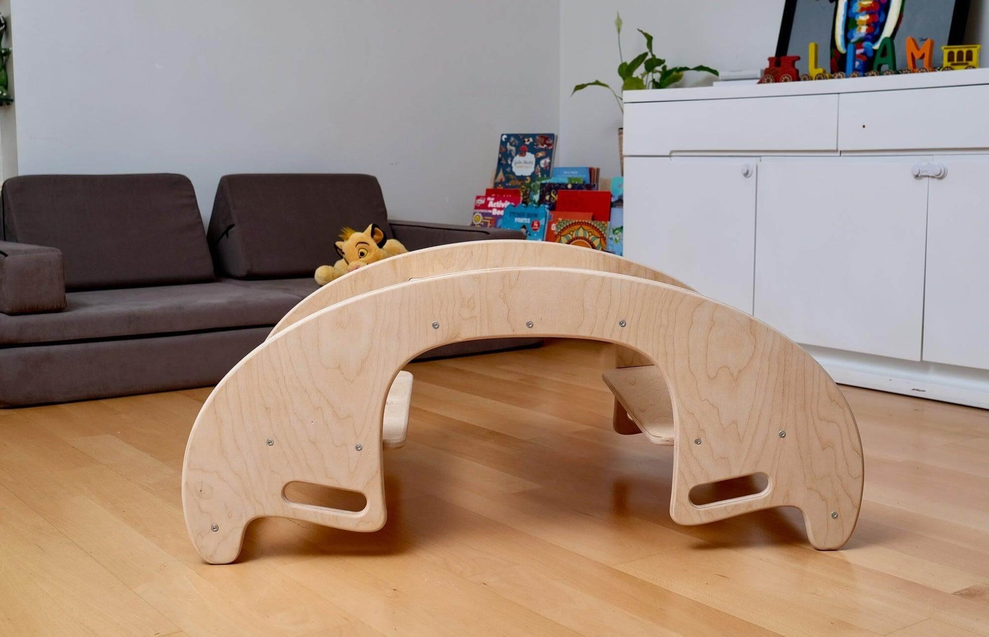 KIDS SEESAW | Montessori Wooden Seesaw & Table Chair Set - Disselt Designs