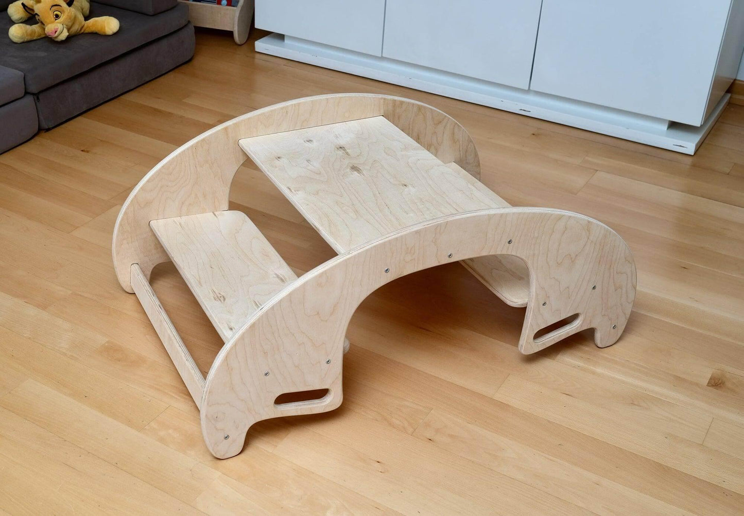 KIDS SEESAW | Montessori Wooden Seesaw & Table Chair Set - Disselt Designs