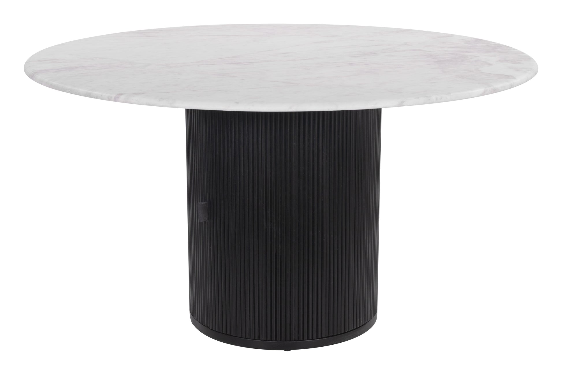 Izola Dining Table White & Black - Disselt Designs