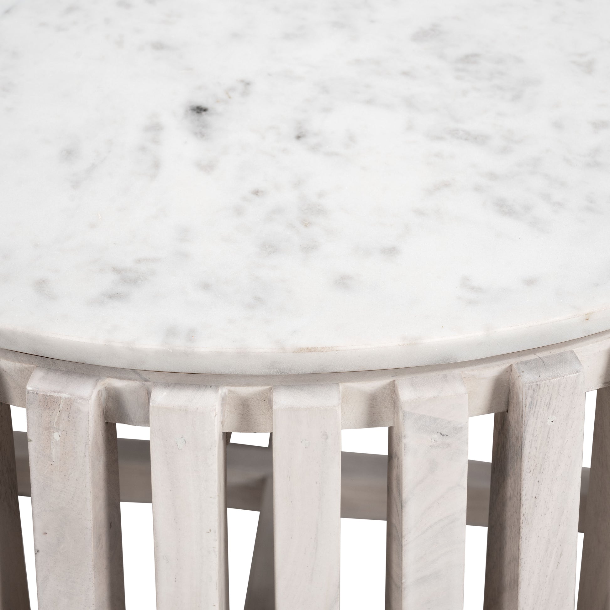 Cyprus Coffee Table White & Whitewashed - Disselt Designs