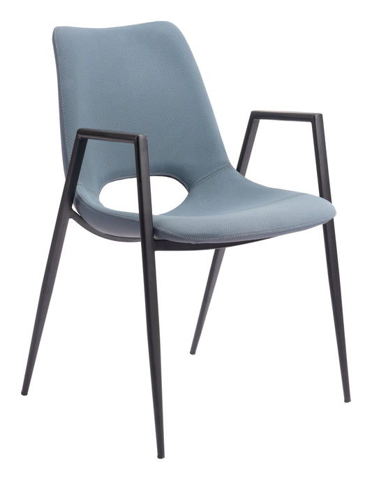 Desi Dining Chair (Set of 2) Azure Gray - Disselt Designs