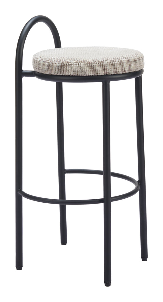 Sisal Barstool (Set of 2) Beige Tweed - Disselt Designs