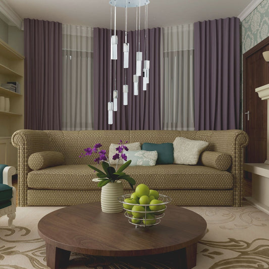 Rectangular Crystal Chandelier // 9 Light - Disselt Designs