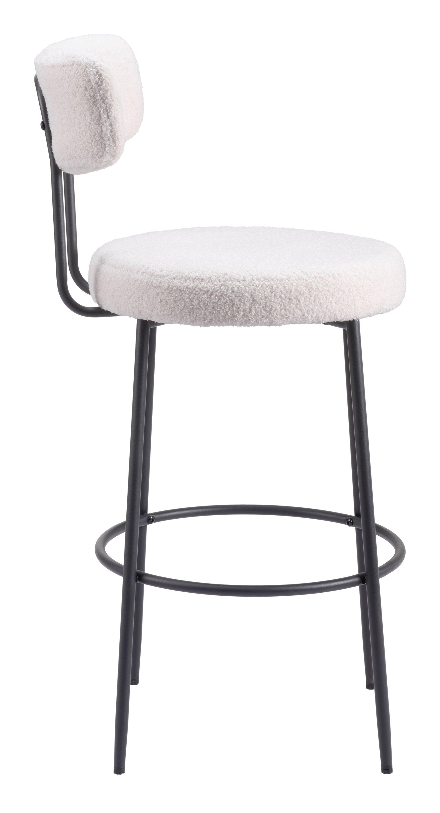 Blanca Barstool (Set of 2) Ivory - Disselt Designs