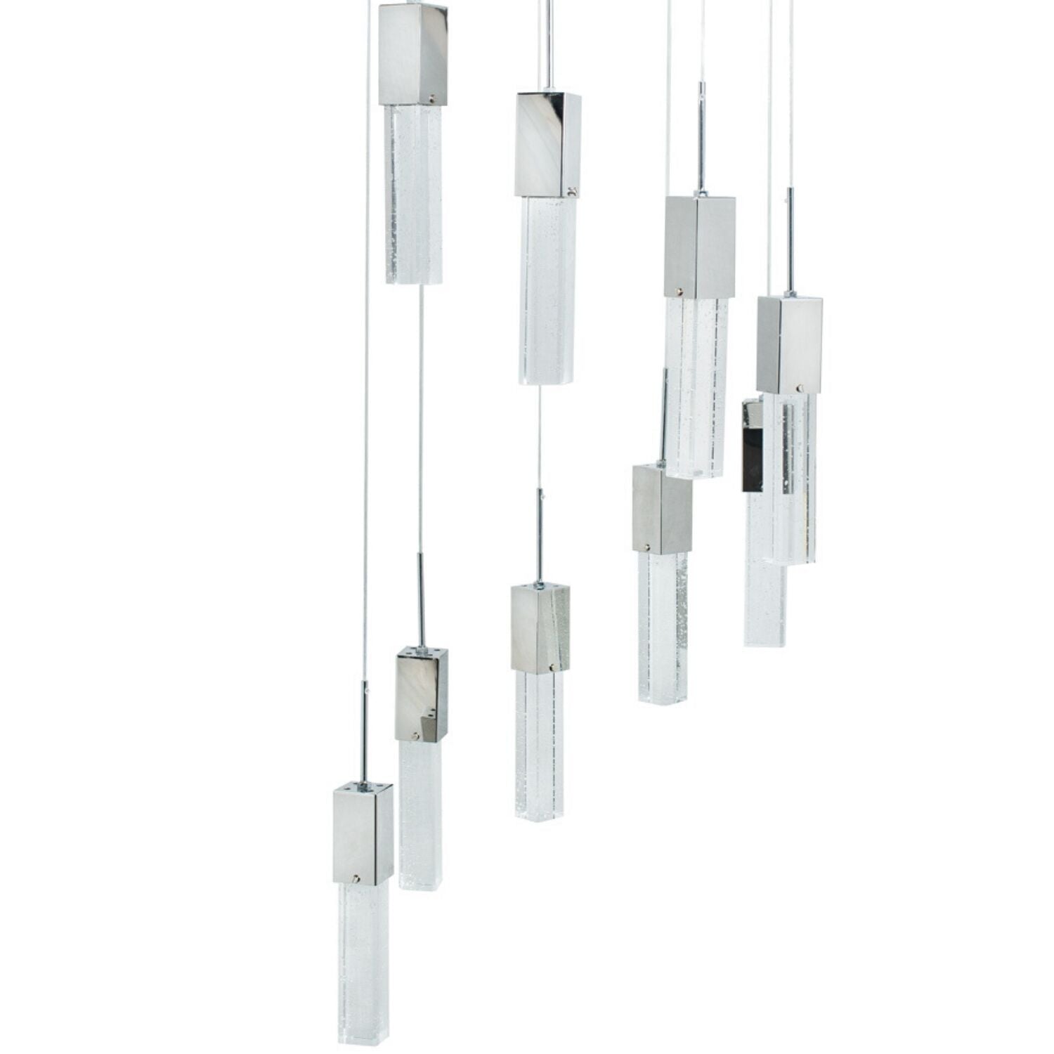 Rectangular Crystal Chandelier // 9 Light - Disselt Designs