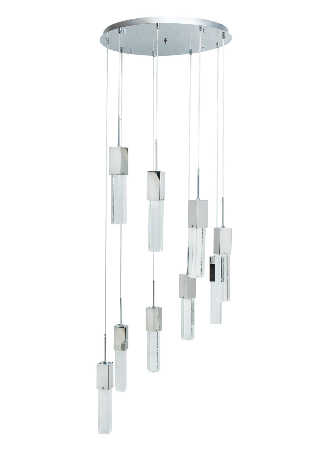 Rectangular Crystal Chandelier // 9 Light - Disselt Designs
