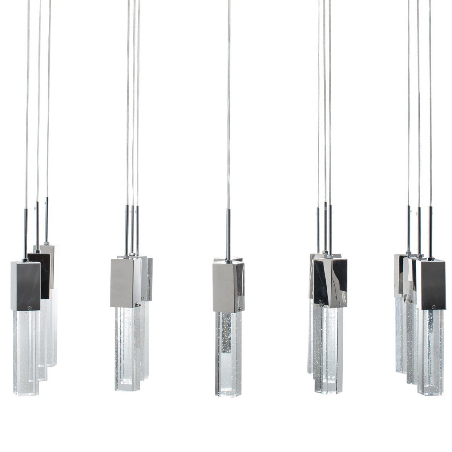 Rectangular Crystal Chandelier // 15 Light - Disselt Designs