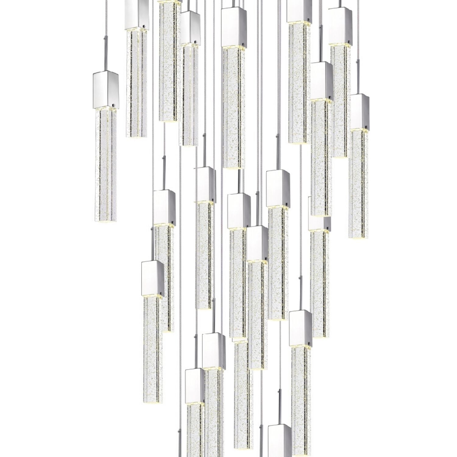 Rectangular Crystal Chandelier // XL 25 Light - Disselt Designs