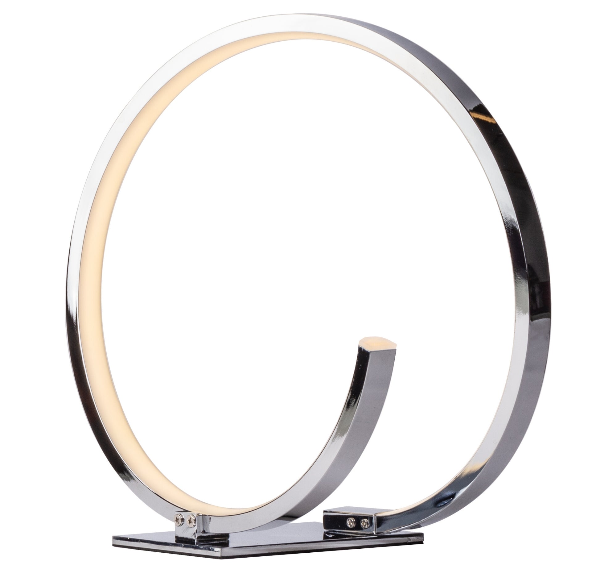 Circular Design LED Table Lamp // Chrome - Disselt Designs