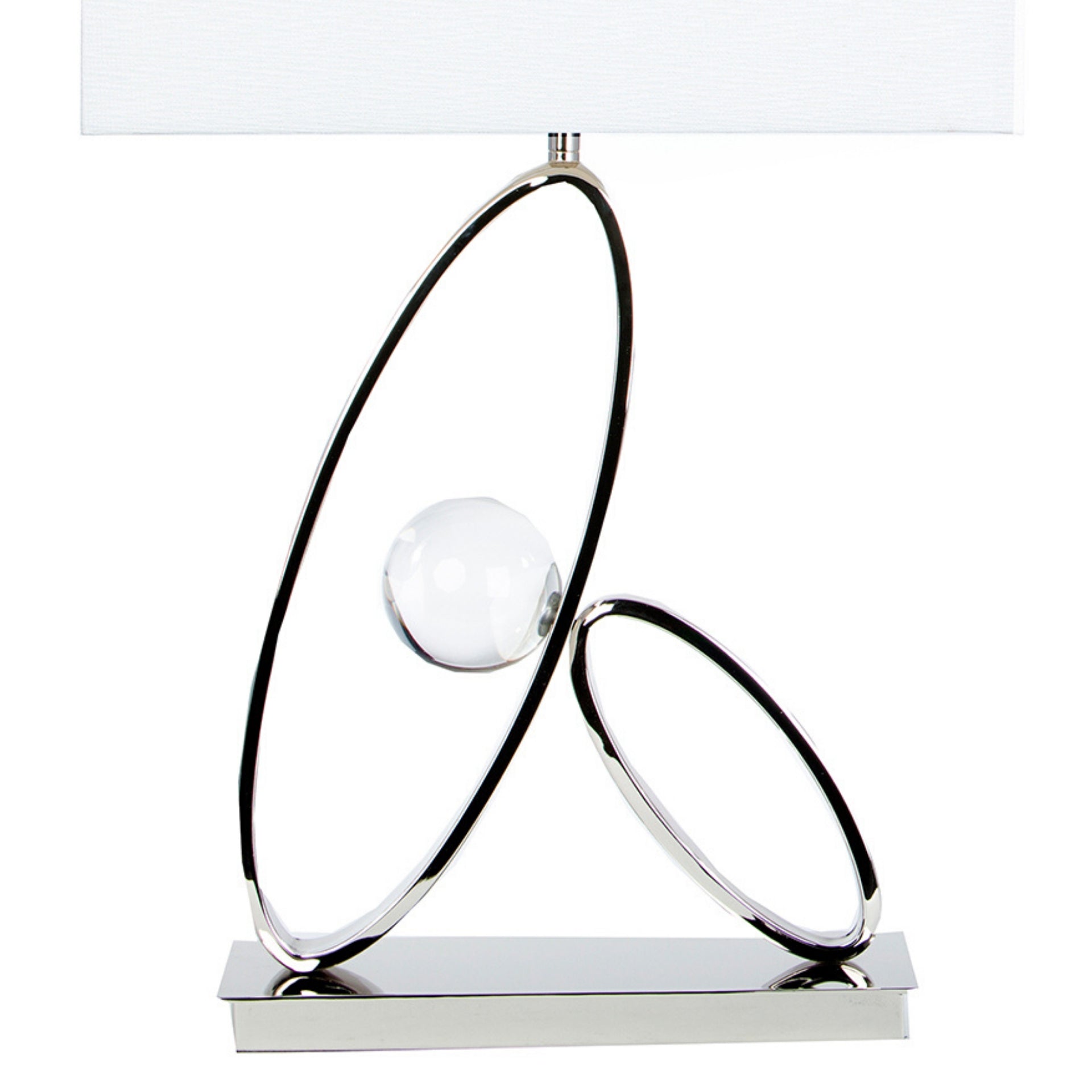 Ovals in Crystal Table Lamp // 1 Light - Disselt Designs