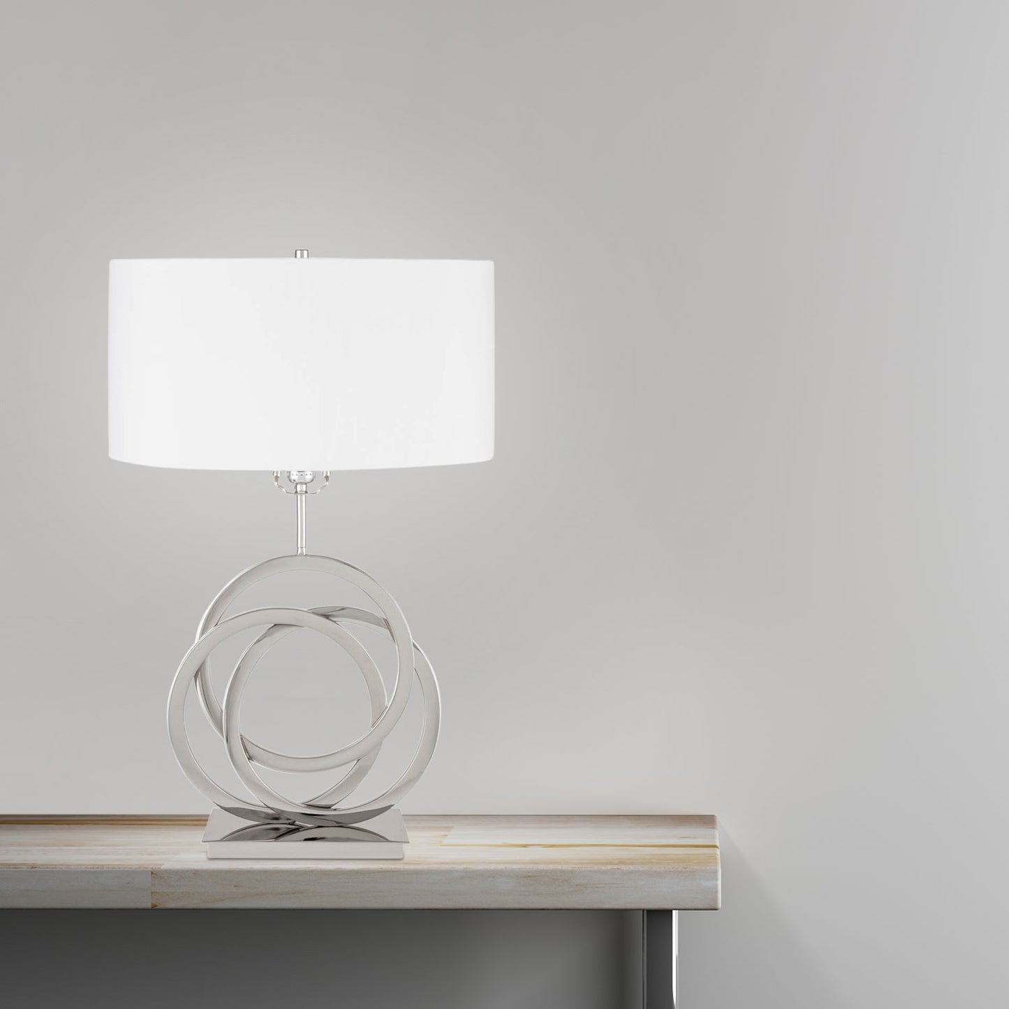 Origami LED Table Lamp // Chrome - Disselt Designs