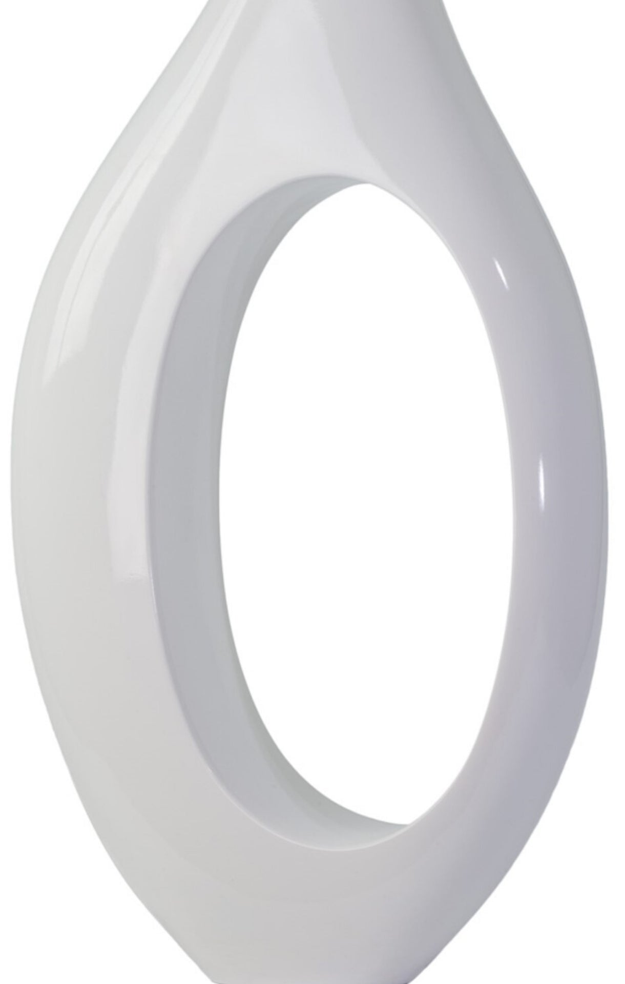 Trombone Vase // Small White - Disselt Designs