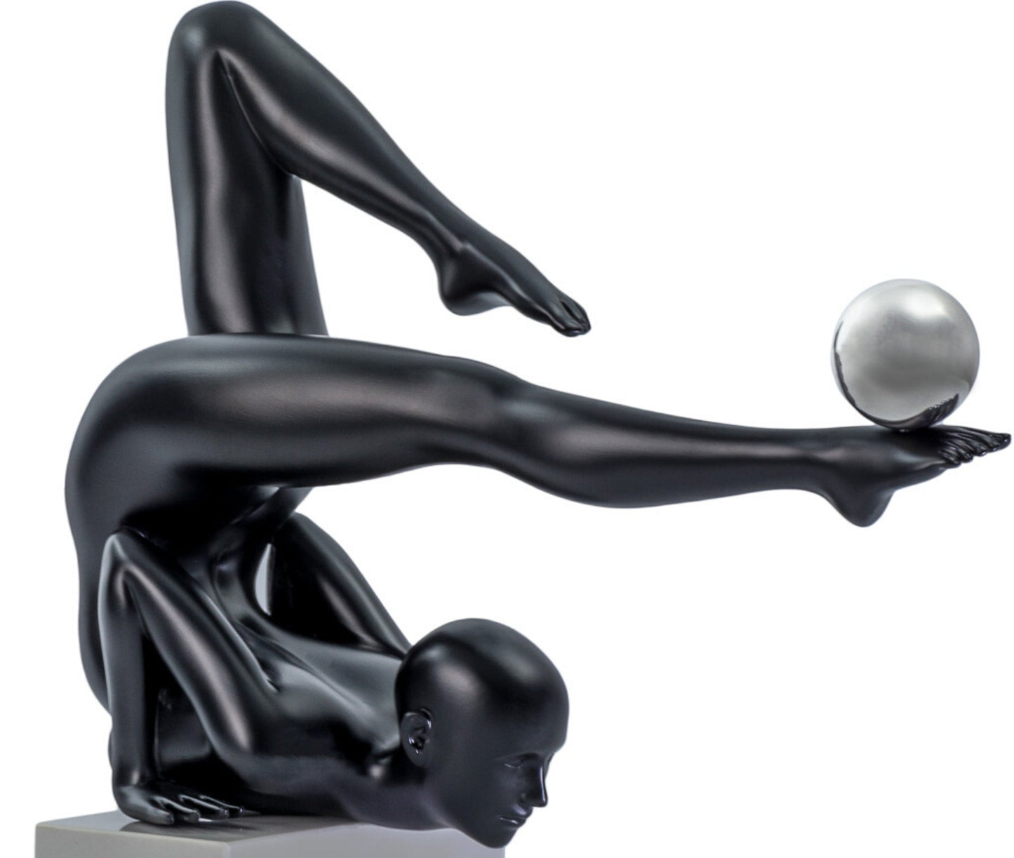 Margaux Doll Sculpture // Matte Black and Steel - Disselt Designs