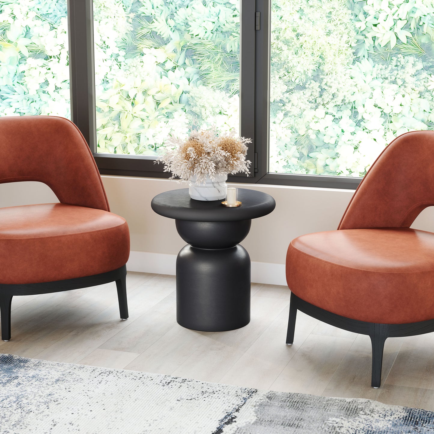 Hals Side Table Black - Disselt Designs