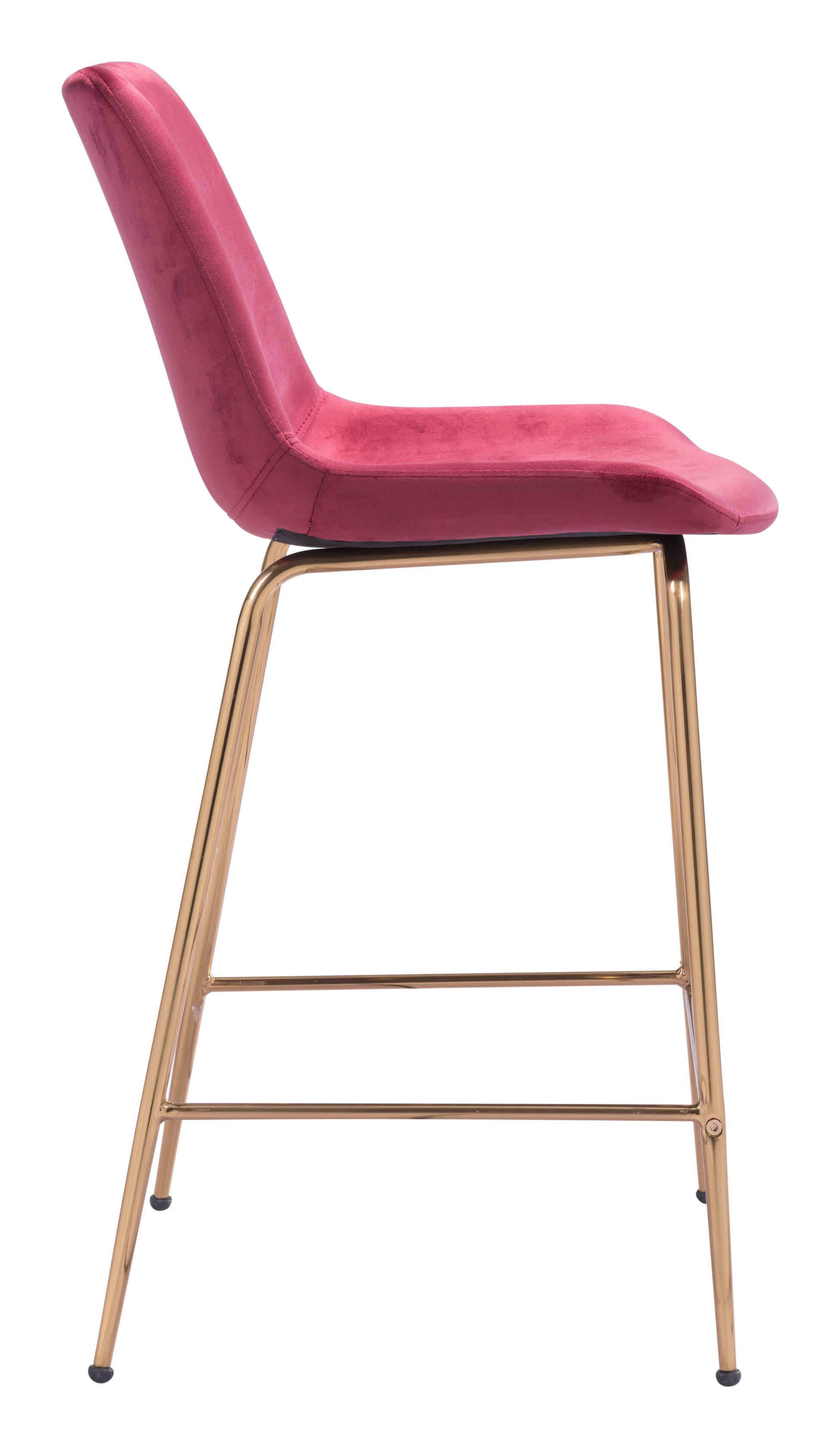 Tony Counter Stool Red & Gold - Disselt Designs