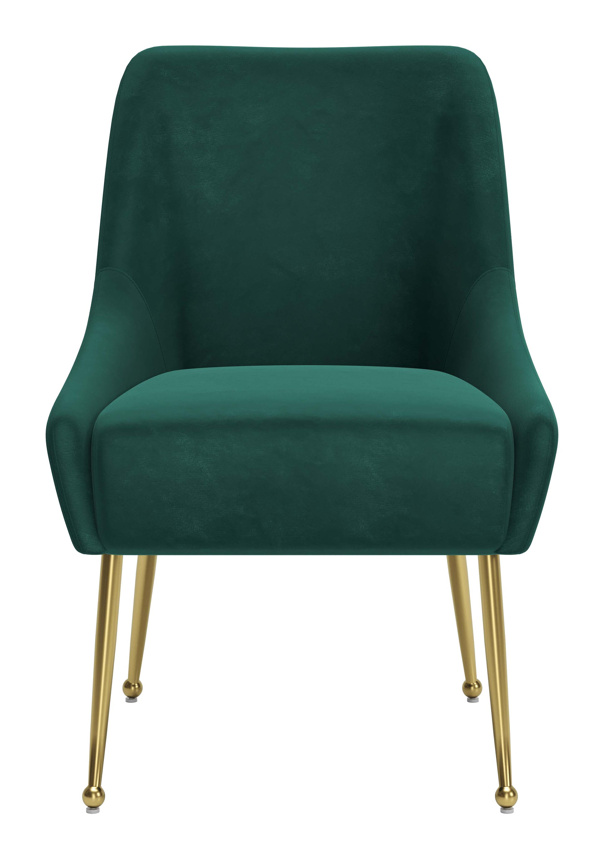 Maxine Dining Chair Green & Gold - Disselt Designs