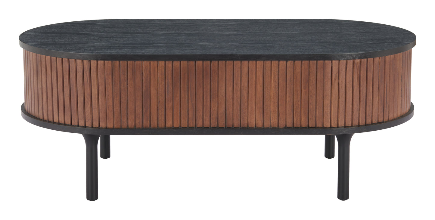 Koriana Coffee Table Black & Walnut - Disselt Designs