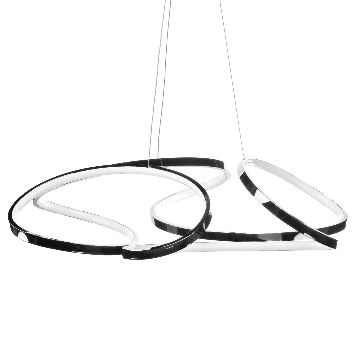 Suzhou LED Adjustable Chandelier // Chrome Finish - Disselt Designs