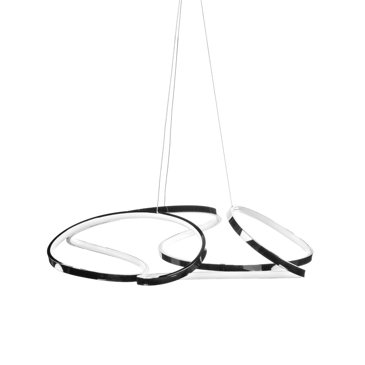 Suzhou LED Adjustable Chandelier // Chrome Finish - Disselt Designs