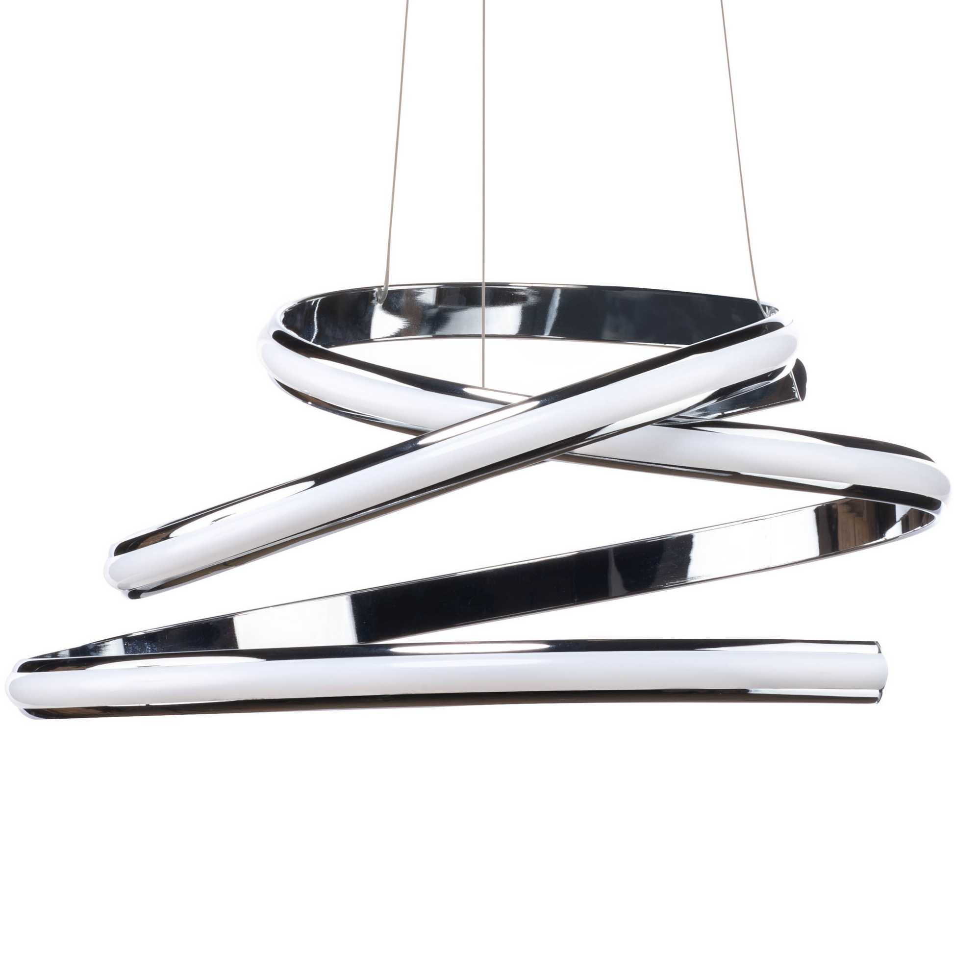 Oslo LED Adjustable Chandelier // Chrome - Disselt Designs
