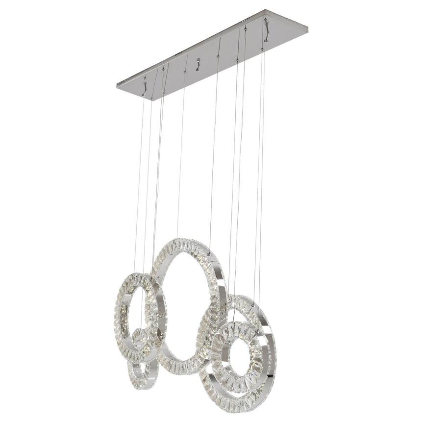 5 Hoop Crystal Progression Chandelier // Chrome - Disselt Designs