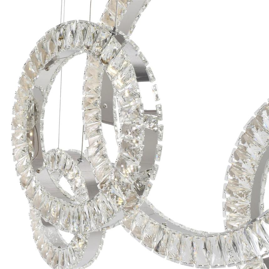 5 Hoop Crystal Progression Chandelier // Chrome - Disselt Designs