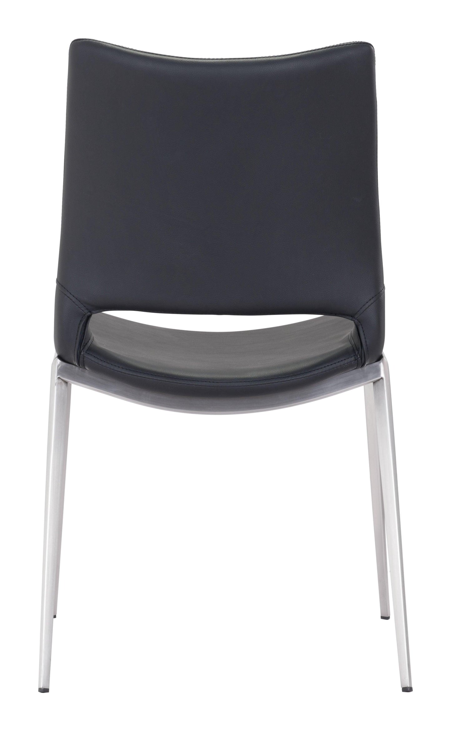 Ace Dining Chair (Set of 2) Black & Silver - Disselt Designs