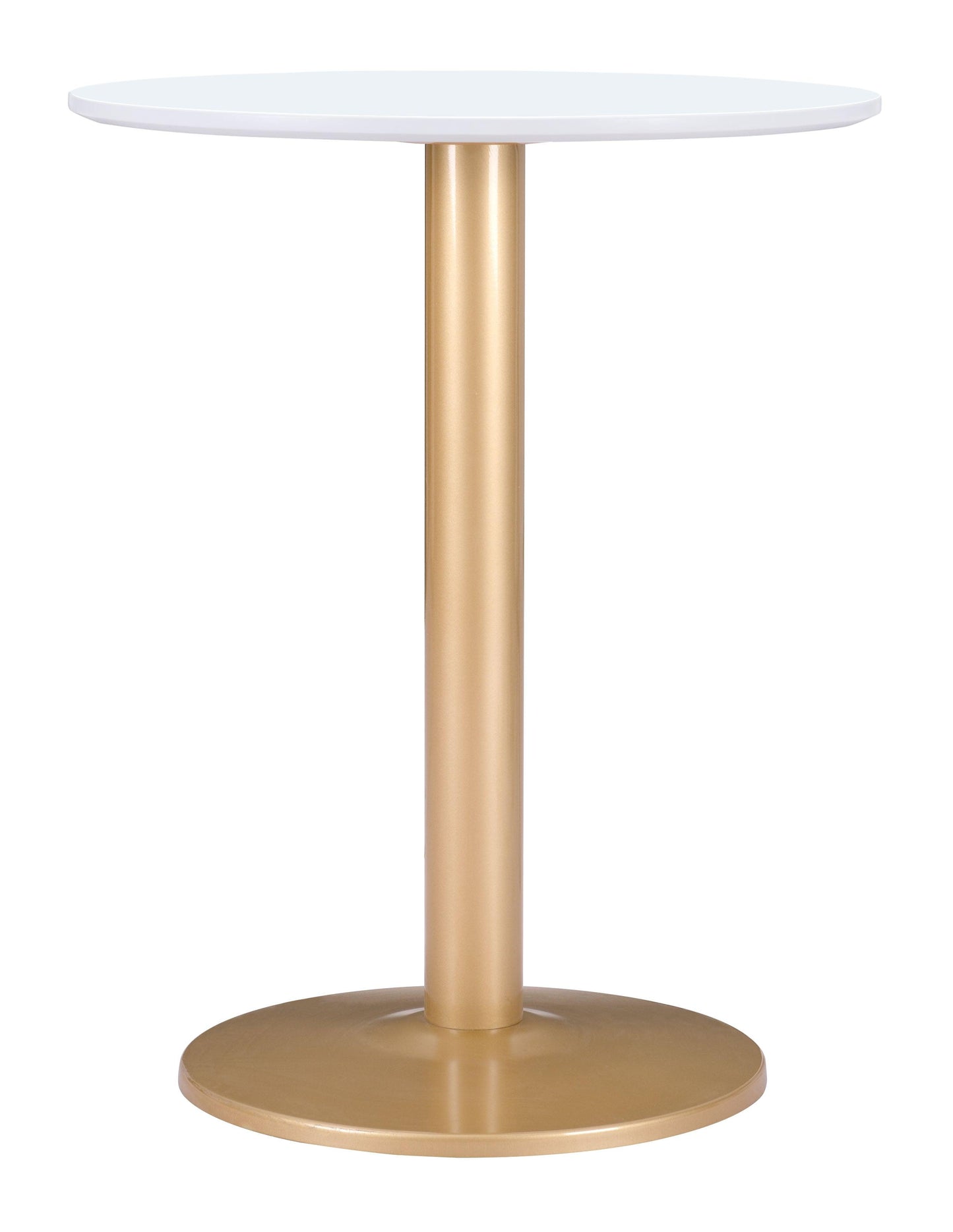Alto Bistro Table White & Gold - Disselt Designs