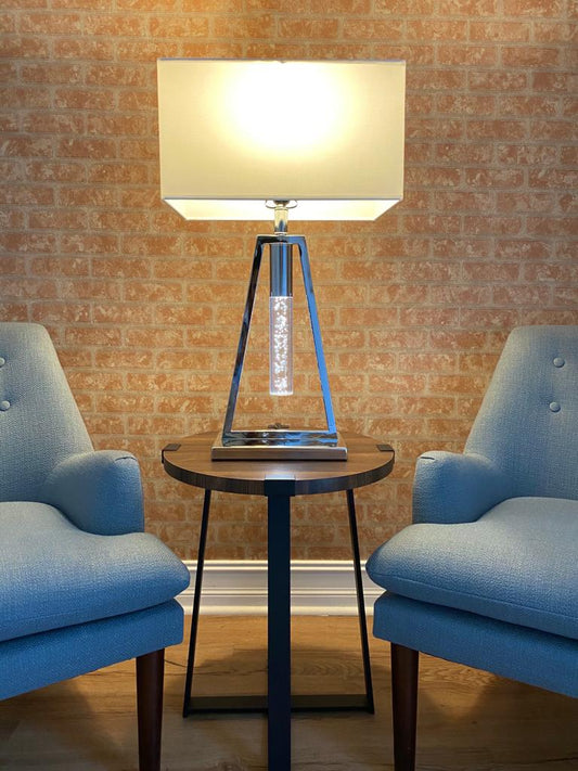 Table Lamp Night Light With Crystal tube - Disselt Designs
