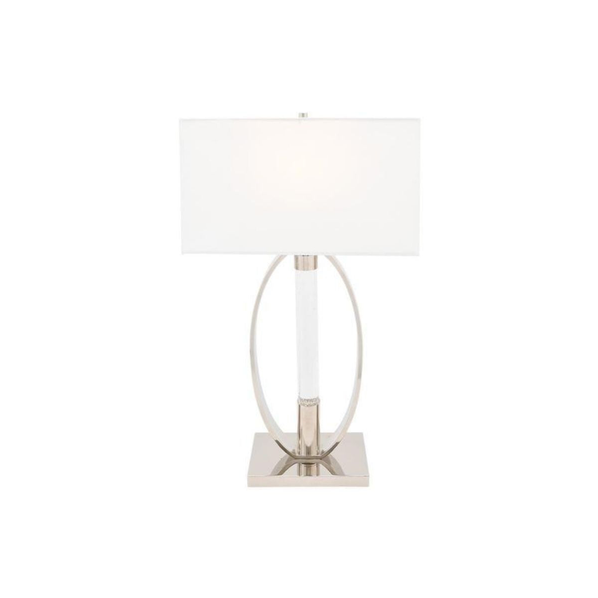 Sparkling Crystal & Chrome Table Lamp // 2 Light - Disselt Designs