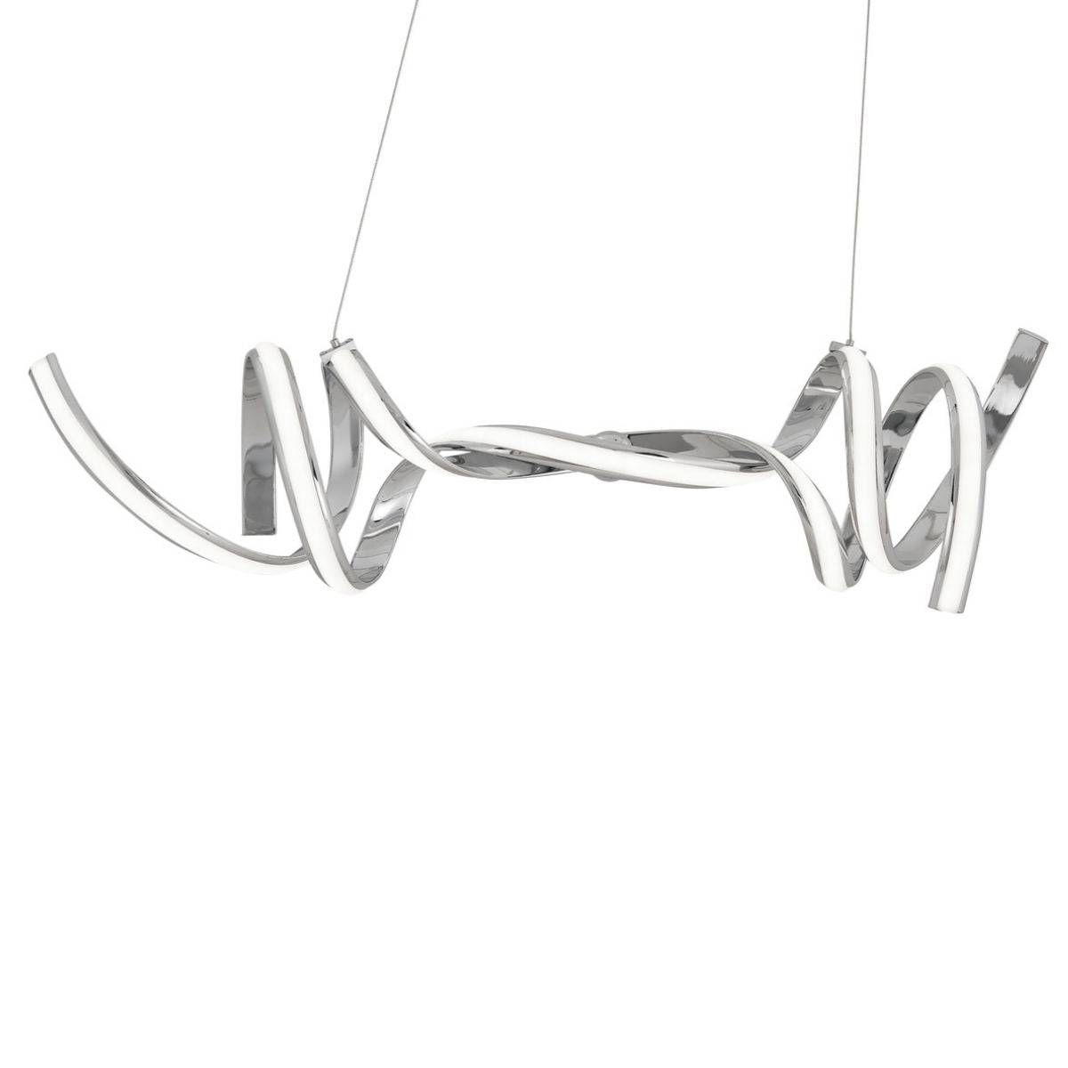 Munich LED Horizontal Chandelier // Chrome - Disselt Designs